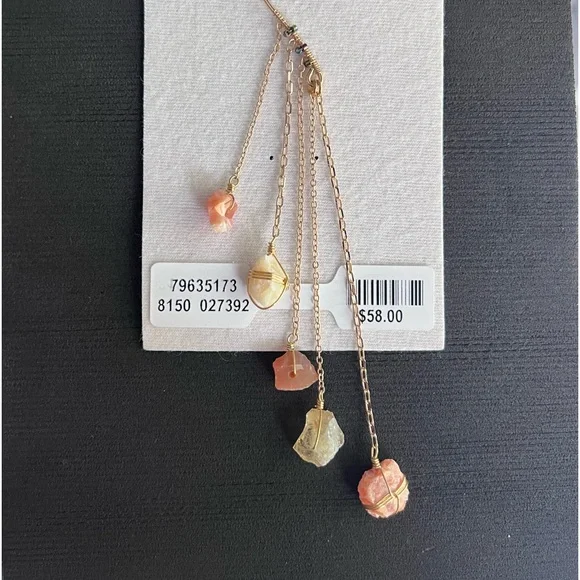 NWT Ariana Ost Dripping Stones Ear Party by Free People - Picture 2 of 3